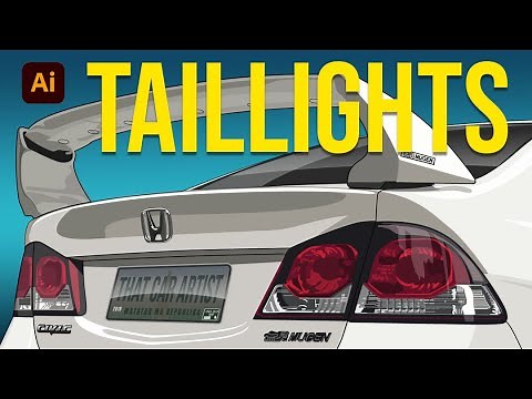 How to Draw Taillights | Adobe Illustrator CC Tutorial