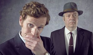 Endeavour finale sees Sgt Morse sat on a bench in a churchyard with a gun