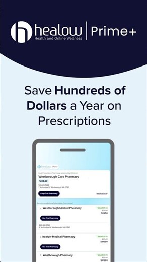 Save Hundreds on Prescriptions with healow Prime+ 💸