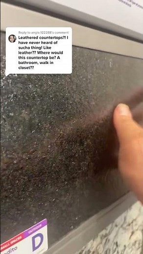 What is a leather finish granite countertop?