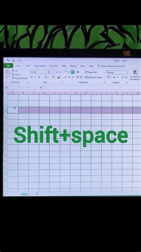 Shortcut keys to select Row and column in Excel #shorts #excel
