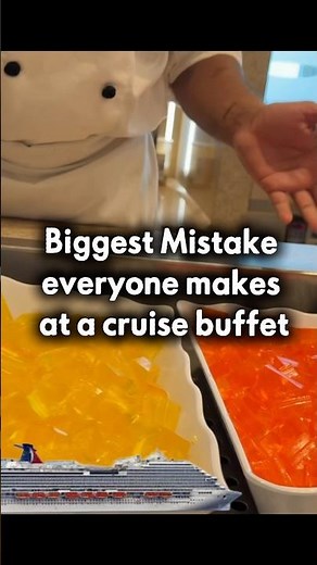 THE BIGGEST MISTAKE EVERYONE MAKES AT A CRUISE BUFFET!