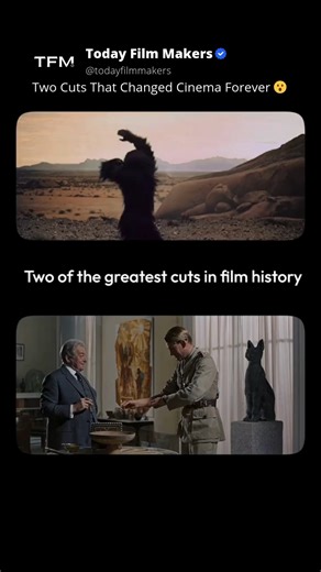 26K views · 169 reactions | Two Cuts That Changed Cinema Forever  @artof.cinema Follow @todayfilmmakers for the Latest Filmmaking Tutorials & Tips  ➡ @todayfilmmakers ➡ @todayfilmmakers ➡ @todayfilmmakers No Copyright Intended: DM for Credit/Removal  #todayfilmmakers #filmmaking #videography #filmmakinglife #film #cinema | Today Film Makers | Facebook