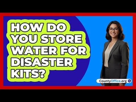 How Do You Store Water For Disaster Kits?