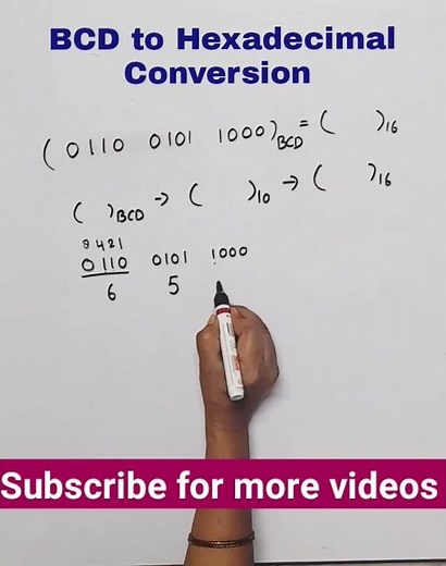 BCD to Hexadecimal conversion