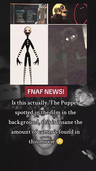 The Puppet Cameo in FNAF Movie - Spotted in Background