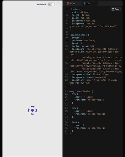 bullet Loader Animation using Html css and js by GopalSarkar presented by Nature vs science