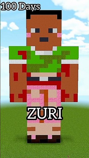 Build ZURI is Minecraft 😱 #zuri #shorts