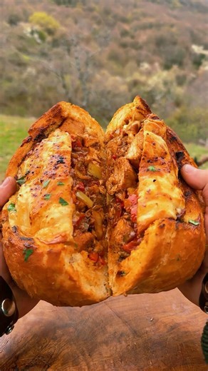 🇬🇷 The ultimate loaded bread 🔥 #shorts