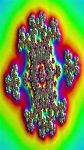 Celtic Mandelbrot fractal zoom