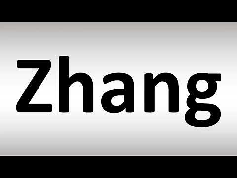 How to Pronounce Zhang