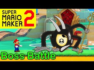 Mario Maker 2 - How to make THE DEVIL boss battle (Mario Maker 2 Boss ideas)(CUPHEAD bosses)