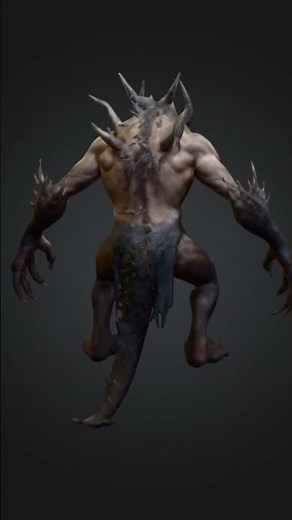 3D Modeling Art – Scary Creature Evolution Reveal