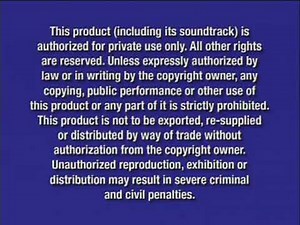FBI Warning Screen/Walt Disney Home Entertainment Logo (2003)