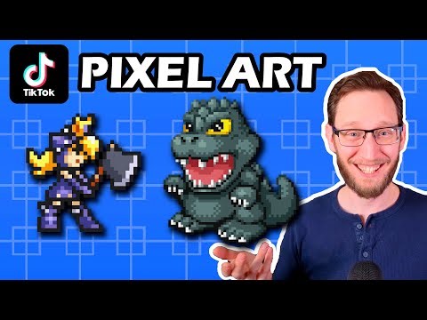 TikTok Pixel Art Timelapse Compilation