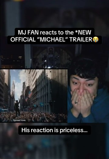 ”MICHAEL” (2026) official trailer reaction🥹😭 #michaeljackson #michael #movie #reaction