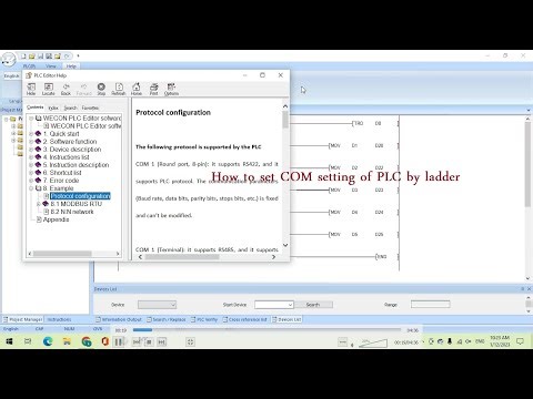 10 How to set Communication setting COM1 and COM2 for WECON LX3V