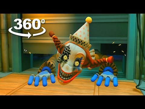 360° VR: Jackie the Clown’s TERRIFYING Jumpscares in FNAF Secret of the Mimic!