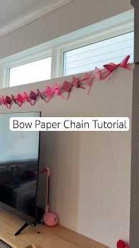 Bow Paper Chain Tutorial | #craft