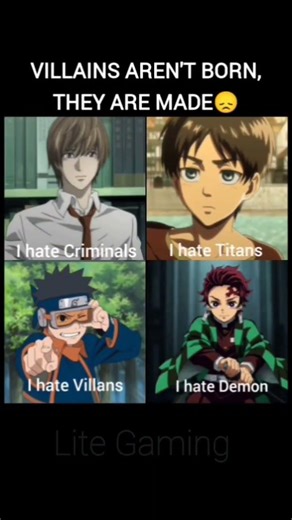 villans aren't born they're made. 😭