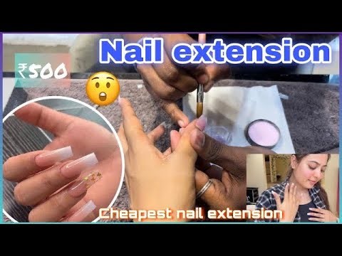 Nail extensions in just 500 / best place in Delhi for nail extensions #nailextensions #nailart