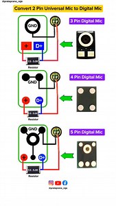 64K views · 7.8K reactions | Convert 2 Pin Universal Mic to Digital Mic ✅ | Prãtãp Ràñâ | Facebook