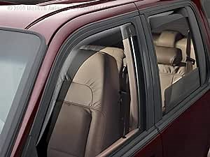 WeatherTech Custom Fit Side Window Deflectors for MKX, Edge - (82430), Front & Rear Set - Dark Tint