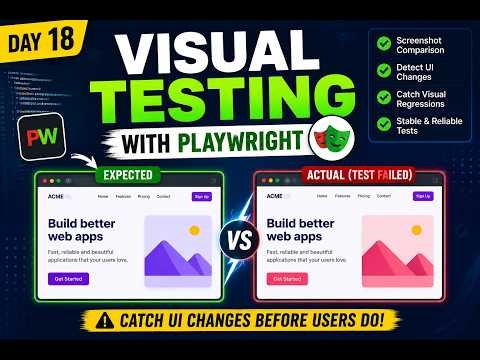 Playwright Visual Testing for Beginners | Screenshot Comparison & UI Regression Testing