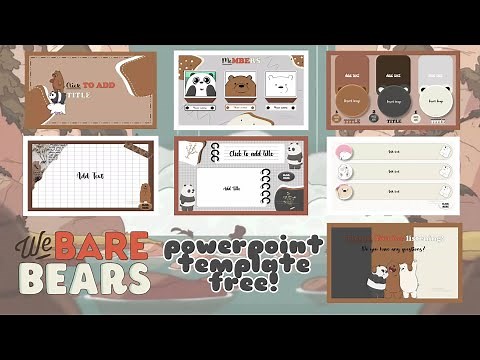 We Bare Bears PowerPoint Template Free🍑 || ppt. #6
