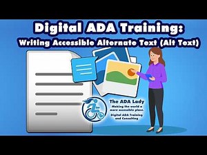 The ADA Lady Tutorial: The ADA Lady Alt Text Tips