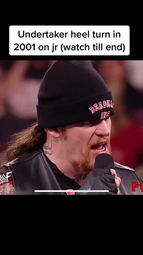 Undertaker heel turn on jr in 2001 #wwe #undertaker #heelturn #2001 #jr #wwefan #watchtillend #vincemcmahon #kurtangle #wrestler #wrestling #prowrestlingtiktok #virel #virelvideo #fy #fyp #foryoupage #fypage #foryou