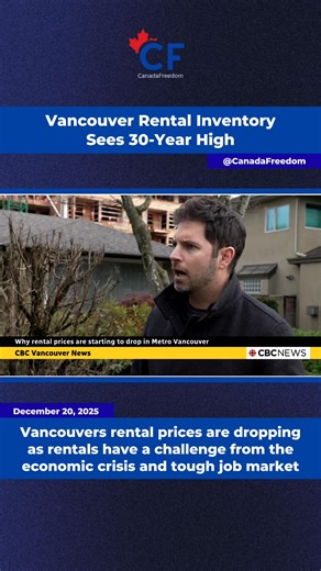 Vancouver has seen a dramatic rise in rental inventory as it has hit a 30-year high of supply. | Canada Freedom