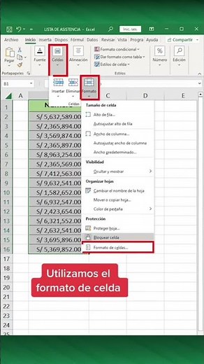 Ajusta el TAMAÑO de CELDA así #Excel #exceltutorial #exceltips