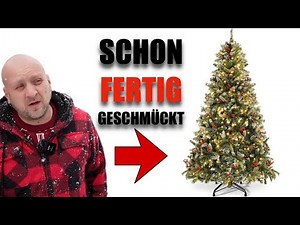 This artificial Christmas tree is amazing! 🎄 Decorated and illuminated. Currently €63.