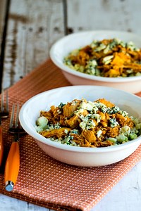 Buffalo Chicken Cauliflower Rice Bowl