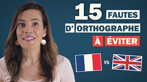 Dans cette leçon, nous allons voir ensemble 15 fautes d’orthographe courantes en français à cause de l’anglais ! En effet, quand on écrit en français, nous sommes souvent influencés par l’orthographe d’autres langues, en l’occurrence l’anglais. Ce phénomène est encore plus parlant avec les mots transparents en français. Les mots transparents sont des mots qui sont similaires ou presque dans deux langues. Les fautes d'orthographe que j'ai sélectionnées sont celles que je rencontre le plus souvent