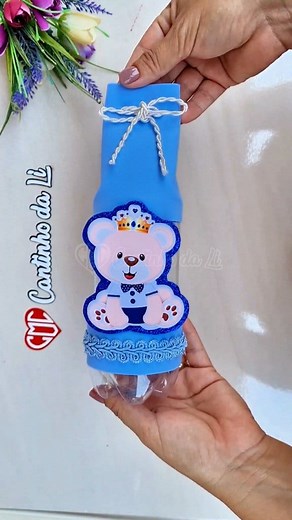28K views · 333 reactions | Lembrancinha Ursinho Príncipe Com Garrafa Pet -Fácil e Econômica! #diy #lembrancinhas #ursinho | Cantinho da Li | Facebook