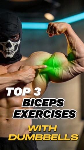 ✅ Don't Skip These 3 Biceps Exercises 💪 (Dumbbells Only!) #shorts #fitness #workout