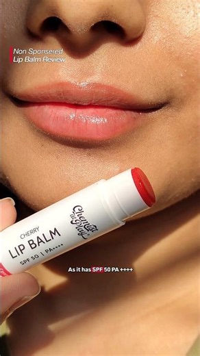 ‪@chemistatplay.skincare‬ Lip balm with SPF 50 PA++++| Cherry #lipbalm #pigmentedlips #chappedlips