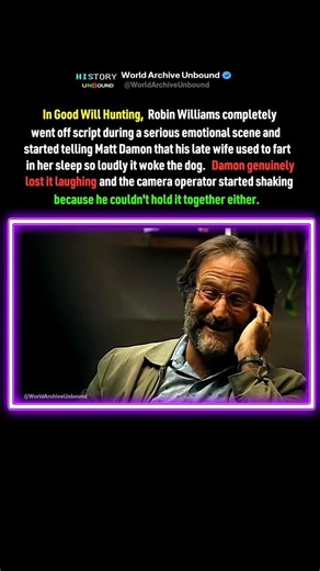 Robin Williams Went Off Script And Made The Whole Crew Break Down