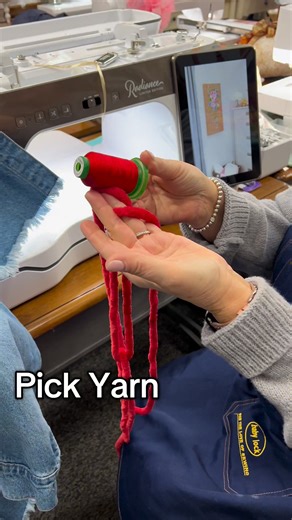 ❗️Check out this COOL new technique from Kathy!❗️ We called it ✨EMBROIDERY WITH YARN✨ For more in-depth look, check out our LIVE STREAM at: https://gloriahorn.com/live/1613 For more deals and resources, download our app on the Apple store of Google Play store here: https://gloriahorn.com/pages/app-download #embroidery #sewing #checkitout #tryit | Gloria Horn Sewing Studio