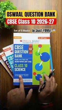 Don’t Buy Oswaal Question Bank Class 10 2026-27 Before Watching This 😳 (Set of 5 Review)