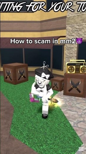 Best(working) method to scam in mm2||roblox mm2||￼