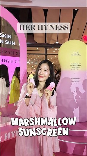 HER HYNESS delivers! Marshmallow sunscreen, protects against sun and dust, leaves a film on the s...