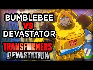 Bumblebee vs Devastator - Transformers Devastation Gameplay