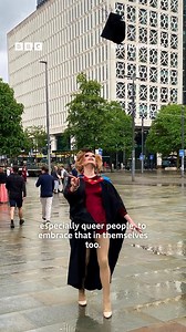 “Take pride in the way you feel about yourself.”❤️ Manchester Met’s graduation was transformed into a ‘Drag-uation’ when Viola took to the stage to accept her degree. 🎧 https://bbc.in/4fG6NtG | BBC Manchester