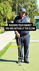 😳You are rushing your golf swing because you start too slow! #golfswing #golflesson #golfinstruction #golftips #golfdrills #golfing | Bausek Golf