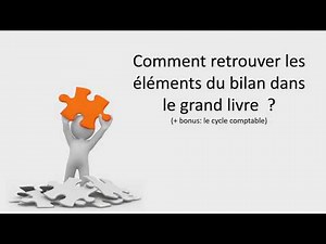 Les comptes du bilan comptable et le cycle comptable