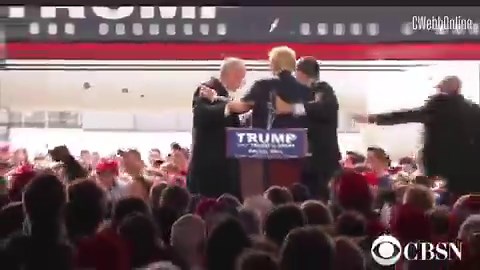 See how scared he was when he thought it wasn’t staged?