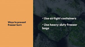 How to Avoid Freezer Burn